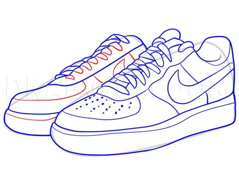 nike air force 1 tekenen|air force 1 shoes drawing.